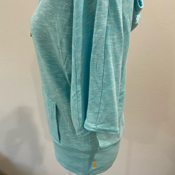 Lucy Aqua Hoodie Sweatshirt NWOT - Picture 2 of 5